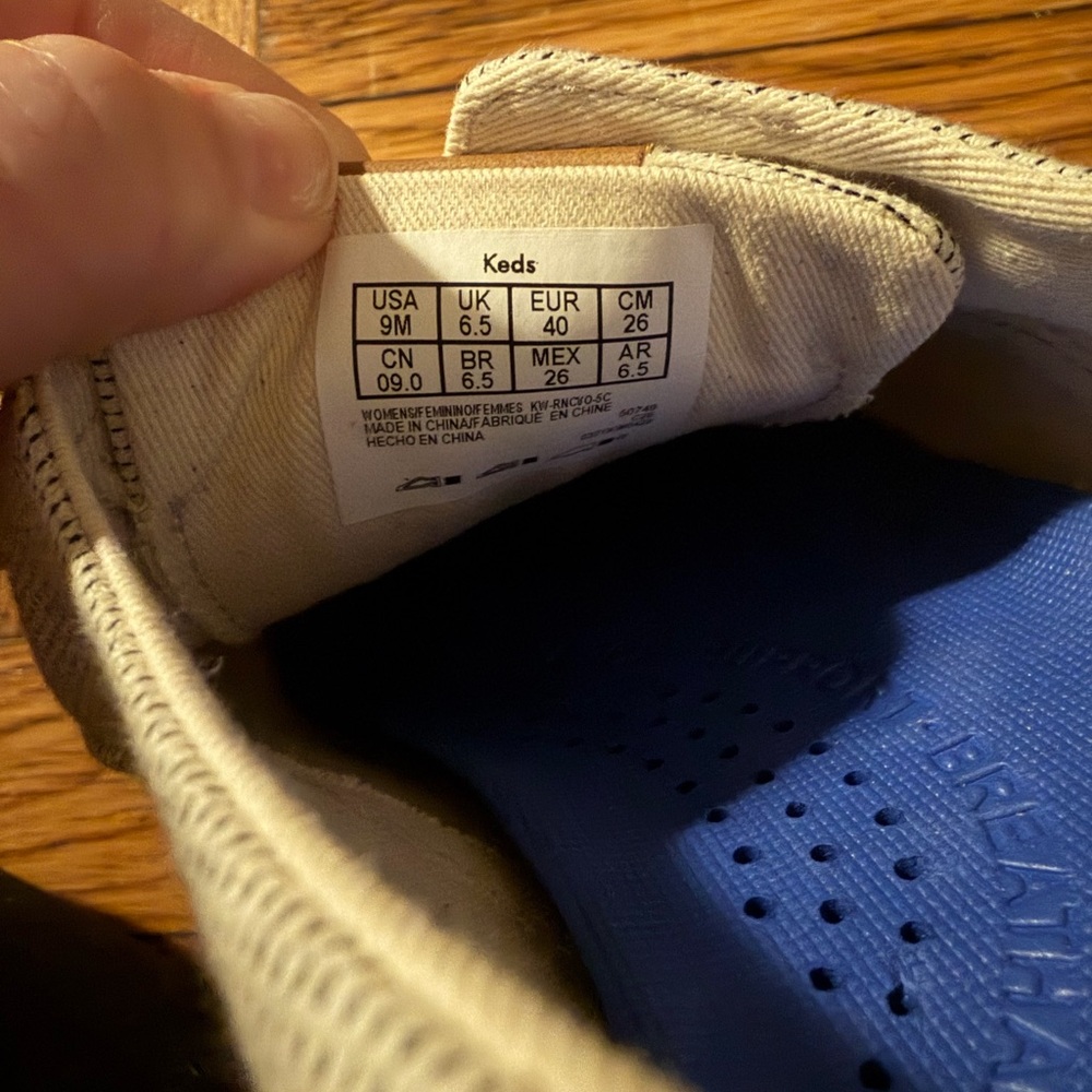 Keds Champion Round Toe Seed Stripe Slip On 9M - Picture 8 of 9